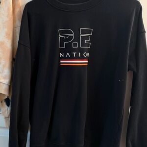 P.E Nation Black Logo Sweatshirt